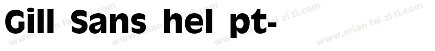 Gill Sans hel pt字体转换